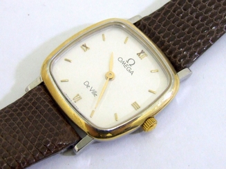 AUTHENTIC Omega De Ville Lady's Gold Steel Quartz Cal 1470 SWISS ko21