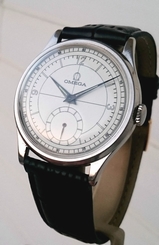 Rare Vintage Omega Oversize 38mm Cal. 26.5 SOB T2 Sector Dial Steel Watch