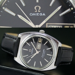OMEGA Seamaster Swiss 1978s Vintage Automatic Steel Mens Watch Uhr Black Dial