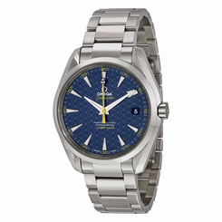 New Omega Aqua Terra Blue Automatic James Bond Mens Watch 231.10.42.21.03.004