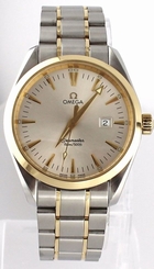 GENUINE MINT OMEGA SEAMASTER AQUA TERRA 2317.30 SWISS QUARTZ 18K GOLD MENS WATCH