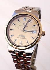 Omega Constellation Automatic Chronometer 168.0055 Cal.1011 14k Gold Bezel Watch
