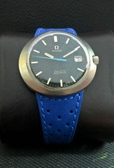 OMEGA DYNAMIC GENEVE BLACK DIAL 70th VINTAGE RARE SWISS WATCH.