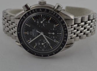  w155     OMEGA AUTOMATIC SPEEDMASTER STEEL  MENS WATCH 45JEWEL