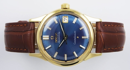 Omega 18K Constellation (cal. 561) - Stunning Dark Blue Metallic Dial (1961)