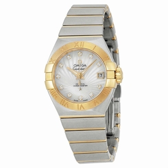 OMEGA WOMEN'S CONSTELLATION 27MM TWO TONE AUTOMATIC WATCH 123.20.27.20.55.002