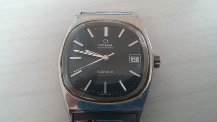 AUTENTIC OMEGA GENEVE DATE AUTOMAT MENS WATCH PRE OWNED GREAT WORKING CONDITION