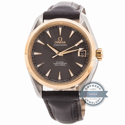 Omega Seamaster Aqua Terra 231.23.39.21.06.002 Auto Steel Gold Mens Strap Watch