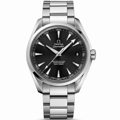 New Omega Aqua Terra Steel Automatic Co-Axial Black Watch 231.10.42.21.01.003 7612586245763