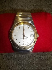 Omega Constellation Double Eagle Chronometer 13023000 Watch 18kt Gold Stainless