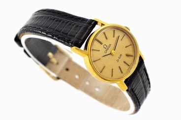 Vintage Omega De Ville Cal.625 Hand Wind Gold Plated Ladies Petite Watch 1101