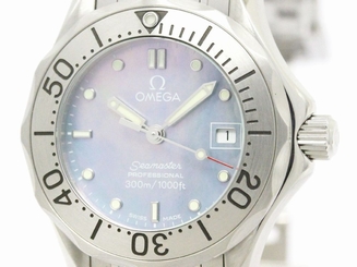 Polished OMEGA Seamaster Professional 300M Blue MOP Dial Watch 2085.71 (BF111842