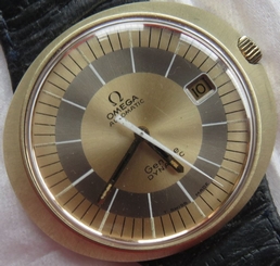 Omega Dynamic Calendar automatic mens wristwatch gold filled case