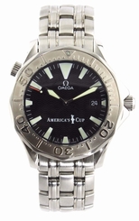 OMEGA SEAMASTER 2533.50 LIMITED EDITION AMERICAS CUP BOND AUTO LARGE GOLD WATCH