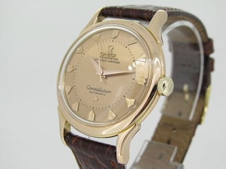Vintage OMEGA CONSTELLATION PIE PAN 18K SOLID ROSE GOLD *Swiss Made* YEAR 1956