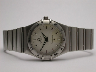OMEGA CONSTELLATION LADIES QUARTZ STAINLESS STEEL WRISTWATCH