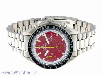 OMEGA SPEEDMASTER SCHUMACHER AUTOMATIC MEN WATCH RED DIAL