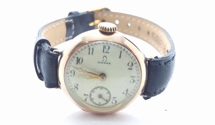 14K Gold Vintage Omega ladies Watch Grand Prix Paris 1900