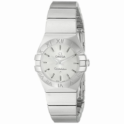 OMEGA WOMEN'S 24MM STEEL BRACELET & CASE SWISS QUARTZ WATCH 12310246002001