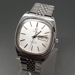1977 Omega Seamaster Quartz Cal 1345 Day Date Watch Stainless ALL ORIGINAL