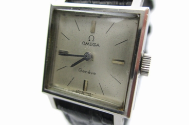 Auth OMEGA GENEVE Vintage Silver Dial Hand-winding Women's Watch RW11660L