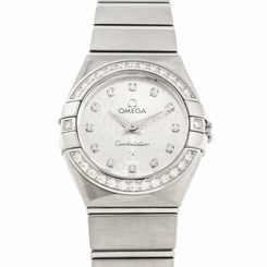 Omega Constellation Logo Silver Dial 24mm Quartz Ladies Watch123.15.24.60.52.001 7612586213533
