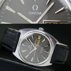 OMEGA Seamaster Grey Dial 1978s Vintage Swiss Made Automatic Mens Watch Uhr