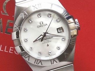 Ladies Omega Constellation Watch MOP Diamond Dial Automatic 123.10.31.20.55 785449072787