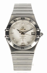 Omega 111.10.36.20.52.001 Constellation Diamonds Men's Steel Watch - New in Box