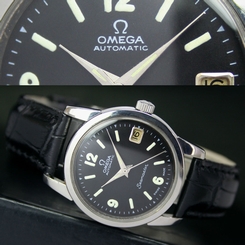1956s Vintage Swiss OMEGA Seamaster Automatic Date Cal. 503 Steel Mens Watch Uhr