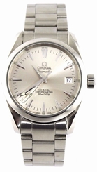 OMEGA SEAMASTER AQUA TERRA 2504.30 AUTOMATIC CO-AXIAL MIDSIZE SILVER STEEL WATCH