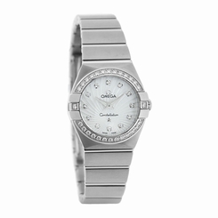 Omega Constellation Ladies MOP Diamond Swiss Quartz Watch 123.15.24.60.55.002 787637390390