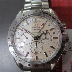 OMEGA SPEED MASTER GMT MEN'S WATCH AUTOMATIC CO-AXIAL SAPPHIRE SWISS 35813000