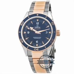 Omega Seamaster 300 233.60.41.21.03.001 Auto Titanium Gold Mens Bracelet Watch