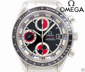Auth OMEGA Speedmaster Date 3210-52 SS Automatic Men's watch