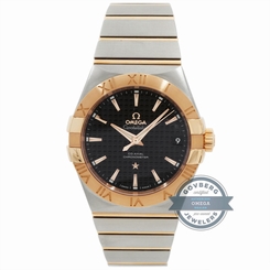 Omega Constellation 123.20.38.21.01.001 Auto Steel Rose Gold Mens Bracelet Watch 7612586229367