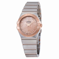 OMEGA WOMEN'S CONSTELLATION DIAMOND SWISS QUARTZ WATCH 123.20.27.60.57.004