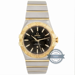 Omega Constellation 123.20.35.20.01.002 Auto Steel Gold Mens Bracelet Watch Date 7612586229404
