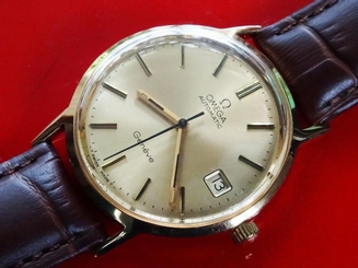VINTAGE CIRCA 1974 MEN'S OMEGA GENEVE AUTOMATIC SERVICED DATE CAL 1012