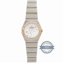 Omega Constellation 123.25.24.60.05.002 Quartz Steel Gold Diamonds Ladies Watch 7612586233005