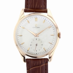 Vintage Omega Seamaster Silver Dial 18K Rose Gold 36mm Ref 2620 OFFER NOW!