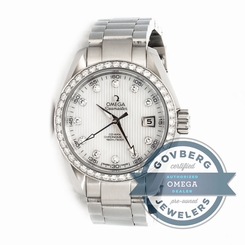 Omega Seamaster Automatic Date Steel Bracelet Ladies Watch 231.15.30.20.55.001