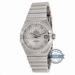 Omega Constellation 123.15.27.20.55.001 Auto Steel Diamonds MOP Ladies Watch