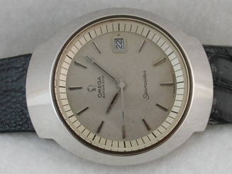 OMEGA SEAMASTER PILOT'S LINE DIVER AUTOMATIC CAL 1002 DATE  RARE REF 166.090 70s