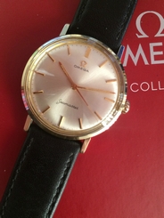 Rare Vintage Omega Seamaster 14k gold on steel,14750 62 SC, cal.600,1962 MINT!!