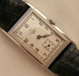 Omega 62 mens wristwatch rare staybrite case 22 mm. aside 40 mm. lug to lug