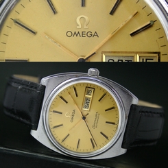 OMEGA Seamaster Swiss Made 1977s Vintage Automatic Champagne Dial Mens Watch