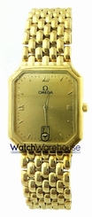 Omega DeVille 25MM 18K Yellow Gold Quartz Men's Watch 7740.10.00 New in Box