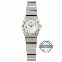 Fake AAA Omega Constellation 123.15.24.60.05.003 Quartz Steel Diamonds MOP Ladies Watch 7612586233029 Watch