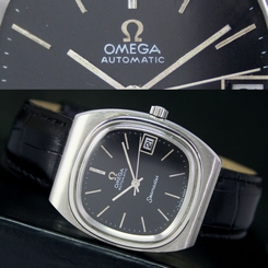 OMEGA Seamaster Swiss Made Vintage 1974s Automatic Day Date Steel Mens Watch
